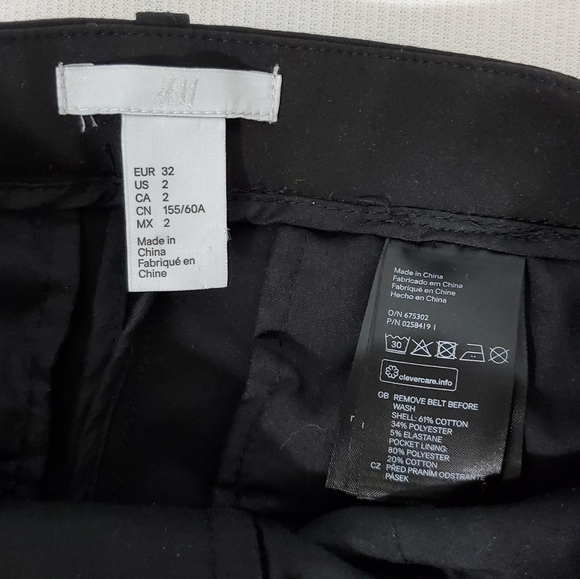 H&M Black Tapered Dress Pants - Picture 5 of 5